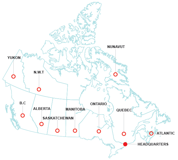 Regional Offices Map