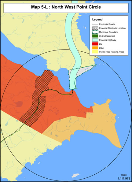 Map 5-L: Northwest Point Circle