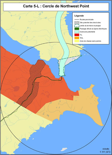 Carte 5-L : Cercle de Northwest Point