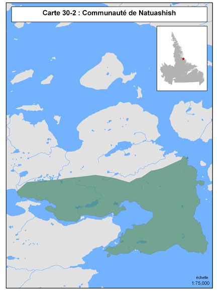 Carte 30-2 : Collectivité de Natuashish