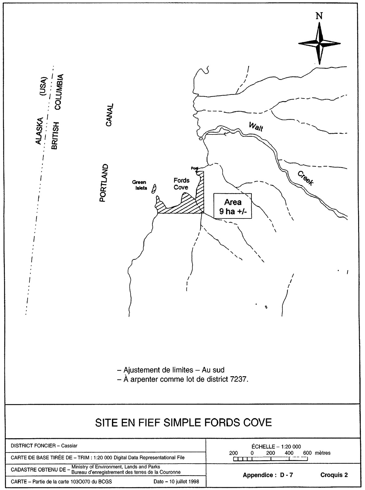 Croquis de Fords Cove