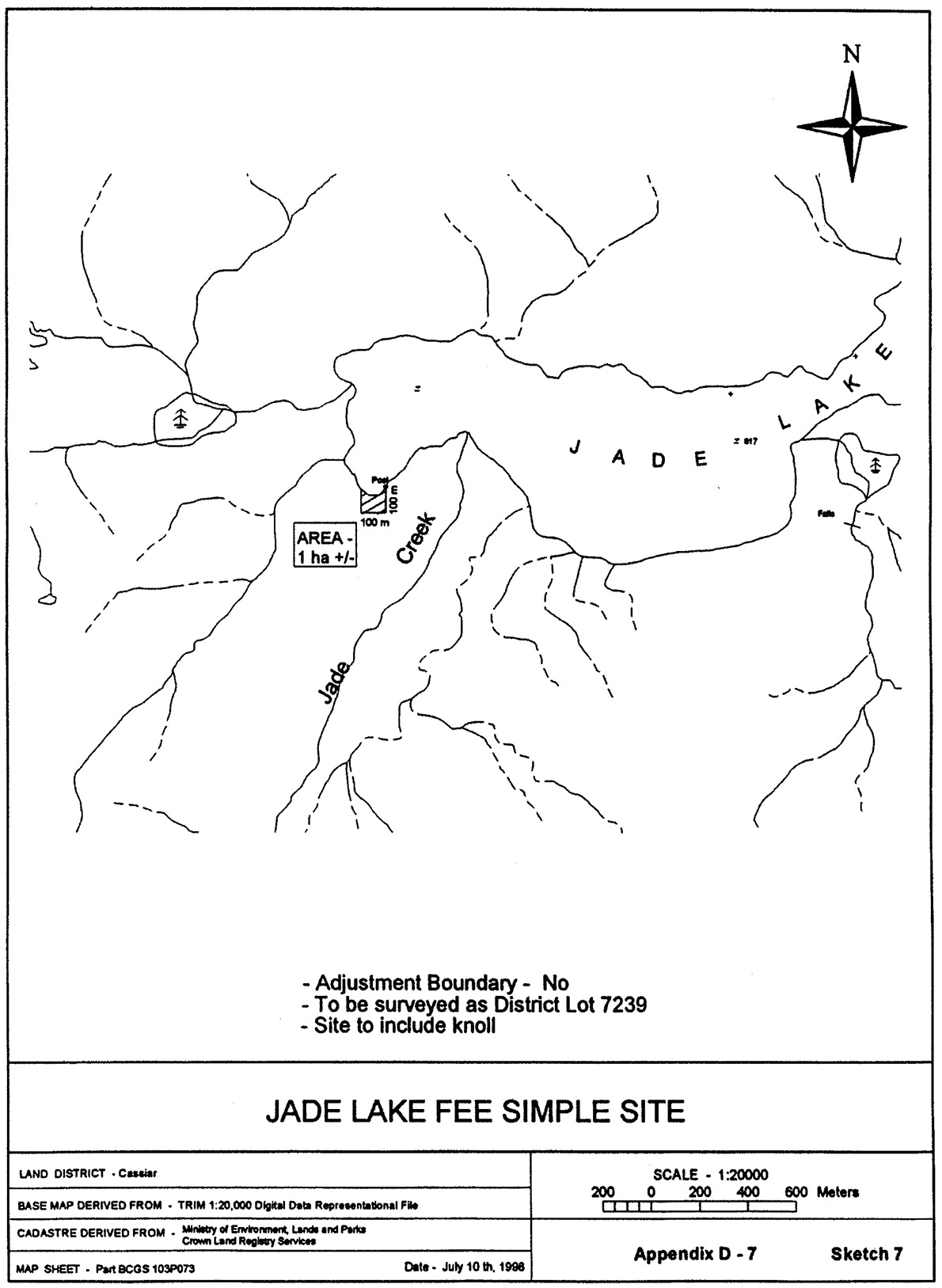 Sketch of Jade Lake