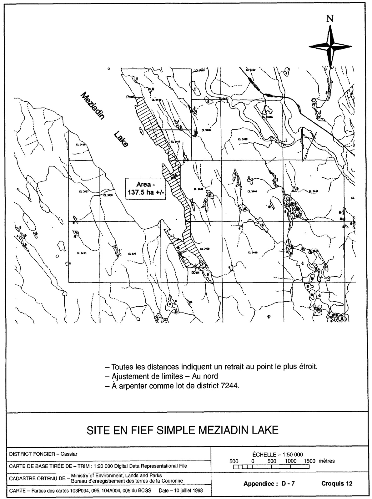 Croquis de Meziadin Lake