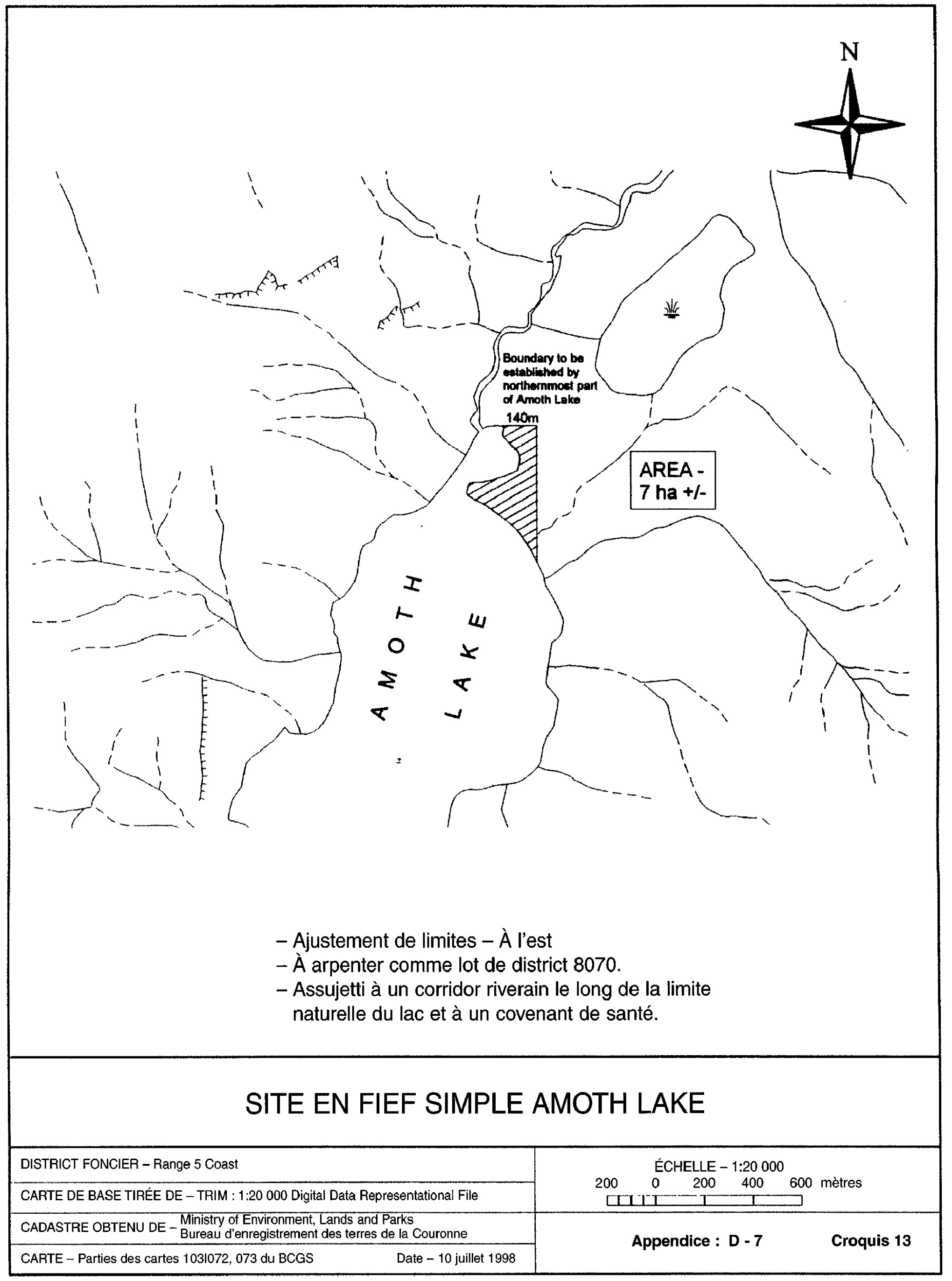 Croquis de Amoth Lake