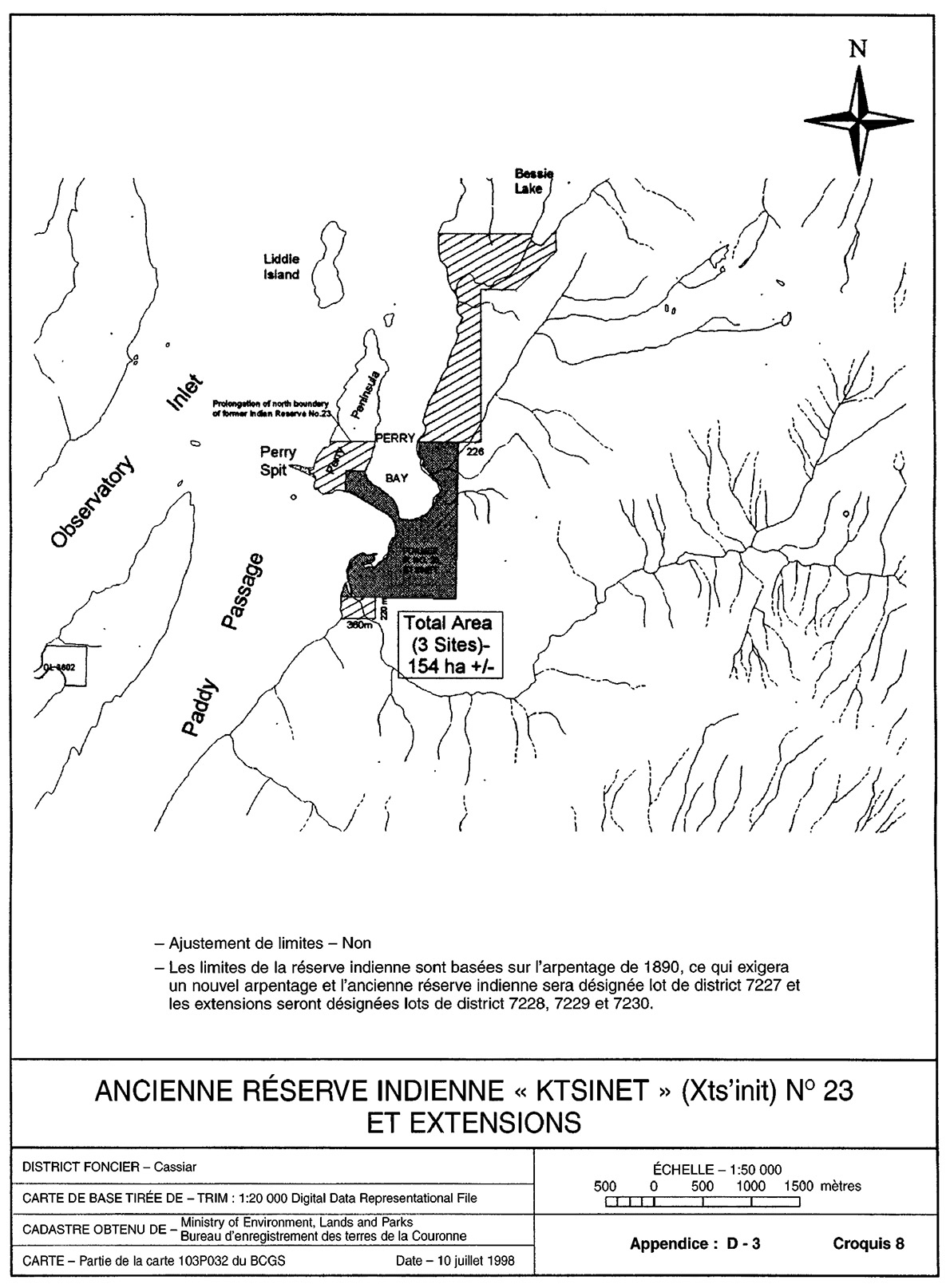 Ancienne réserve indienne « Ktsinet » (Xts'init) n° 23 et extensions