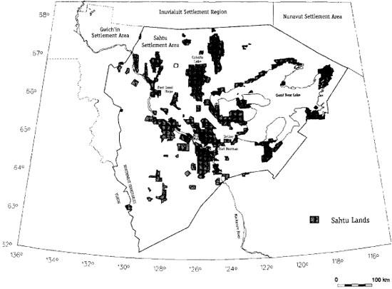 Map of Sahtu Settlement Area