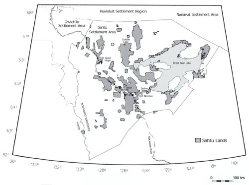 Map of Sahtu Settlement Area