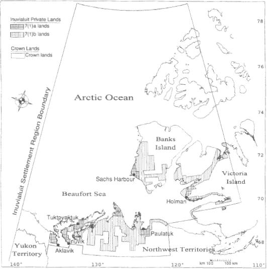 Map of Sahtu Settlement Area