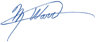 Signature de Mark Warren